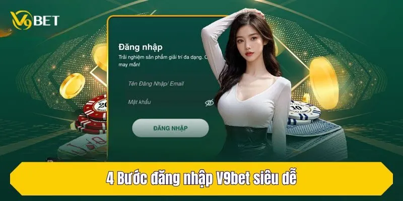 4 Bước đăng nhập V9Bet siêu dễ